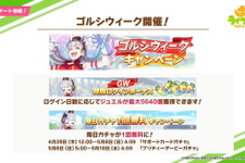 『ウマ娘』今年も「ゴルシウィーク」開催決定！ログボで最大「ジュエル5640個」をプレゼント 画像